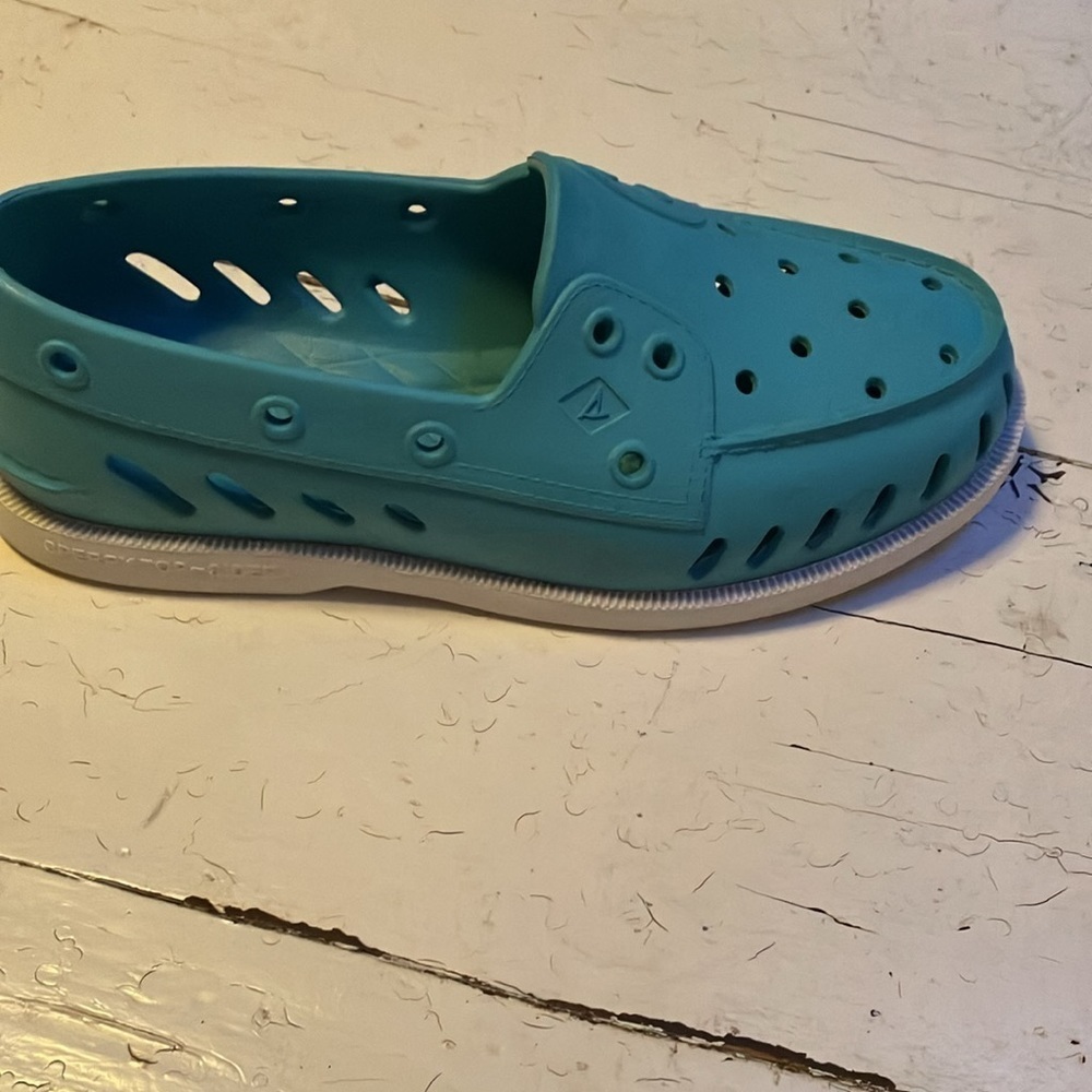 SPERRY Women’sTeal Blue Wet Dock slip-ons.Size 7 in excellent preowned condition - Picture 5 of 9